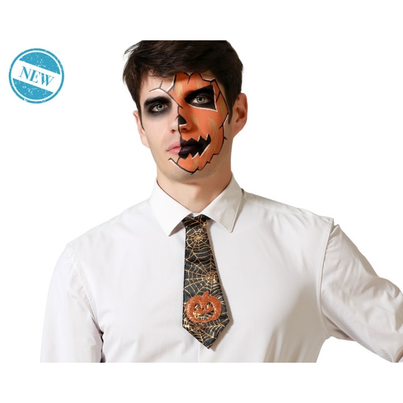 CORBATA HALLOWEEN NEGRO HOMBRE ADULTO