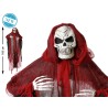 ACCESORIO HALLOWEEN COLGANE ESQUELETO FANTASMA ROJO 165*137 CM