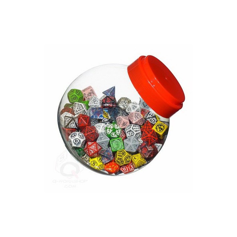 QW BOTE DE DADOS D4 D6 D8 D10 D12 D20 (150)