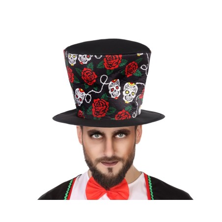 SOMBRERO HALLOWEEN NEGRO HOMBRE ADULTO