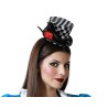 DIADEMA SOMBRERO AJEDREZADO CARNAVAL MUJER ADULTO