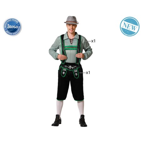 DISFRAZ ALEMAN NEGRO HOMBRE ADULTO