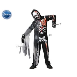 DISFRAZ ESQUELETO NIÑO INFANTIL MARRÓN