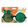 GAFAS REDONDAS CON BOLAS CARNAVAL VERDES MUJER ADULTO