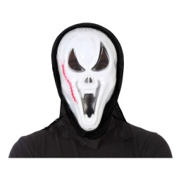 MÁSCARA HALLOWEEN ASESINO PVC BLANCO HOMBRE ADULTO