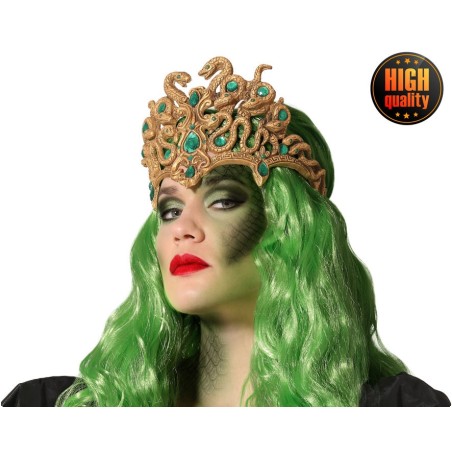 DIADEMA SERPIENTE MEDUSA MUJER ADULTO