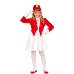 Disfraz de Majorette Infantil Rojo y Blanco para Niña