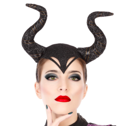 Diadema con Cuernos de Reina Maléfica para Adulto