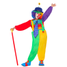 Disfraz de Payaso Multicolor Pantalones Anchos Infantil