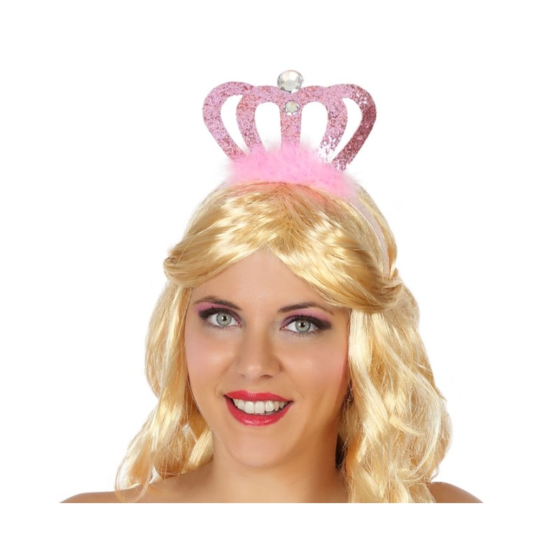 ACCESORIO DIADEMA PRINCESA ROSA MUJER ADULTO