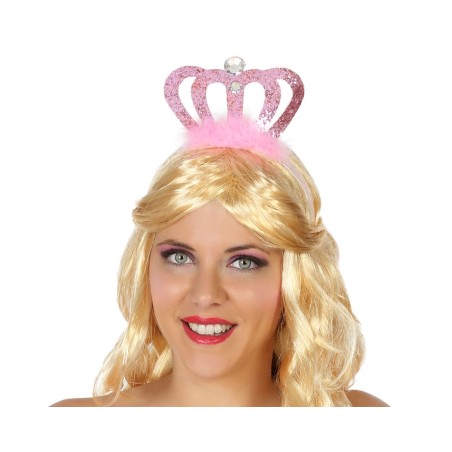 ACCESORIO DIADEMA PRINCESA ROSA MUJER ADULTO