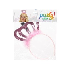 ACCESORIO DIADEMA PRINCESA ROSA MUJER ADULTO
