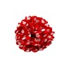 Flor Sevillana Roja Lunares Blancos con Pinza
