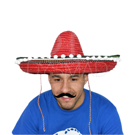 Sombrero Mexicano Rojo con...