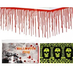 DECORACION PARED CALAVERAS Y SANGRE 7.6M