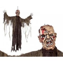 COLGANTE MUERTO CON GUSANOS EN LA CARA