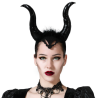 Diadema Maléfica Cuernos Negra Halloween