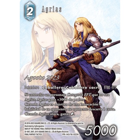 FINAL FANTASY TCG OPKIT AGRIAS (16+4) AGO23