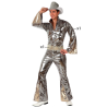 Disfraz Disco Plateado Hombre Adulto