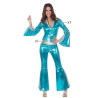 Disfraz de Disco Azul para mujer