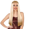 Peluca Rubia Lisa Extra Larga 60cm.
