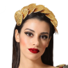 Diadema Romana con Hojas de Laurel Doradas