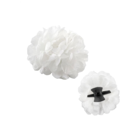 Flor Sevillana Blanca con Pinza