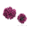Flor de Sevillana Fucsia con Lunares Negros 8cm