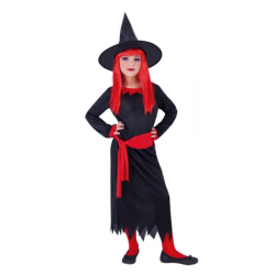Peluca de Vampiresa Traviesa Roja Infantil