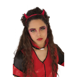 Diadema Diablesa Roja Glitter Adulto