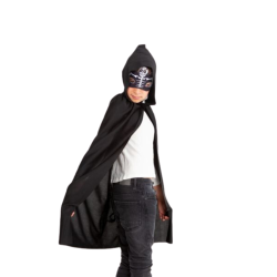 Set Súper Héroe Esqueleto - Capa + Antifaz Halloween Infantil