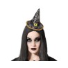 DIADEMA HALLOWEEN SOMBRERO BRUJA NEGRO MUJER ADULTO