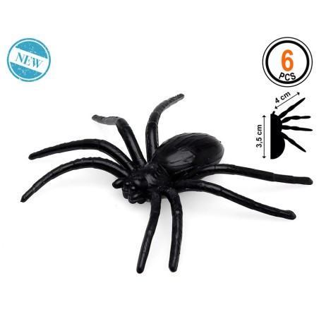 ACCESORIOS HALLOWEEN DECORACIÓN ARAÑAS NEGRO