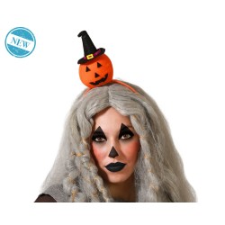 DIADEMA HALLOWEEN CALABAZA GRUJA NARANJA