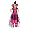 Disfraz de Bruja Chic Rosa Infantil