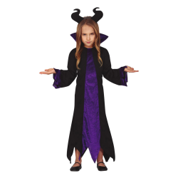 Disfraz Devil Fairy Negro Morado Infantil