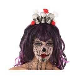 DIADEMA HALLOWEEN CALAVERAS CATRINA MUJER ADULTO