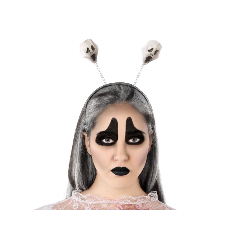 DIADEMA HALLOWEEN CALAVERAS BLANCAS