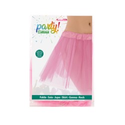 FALDA TUL ROSA