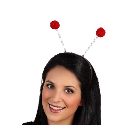 ANTENAS ABEJA ROJO MUJER ADULTO