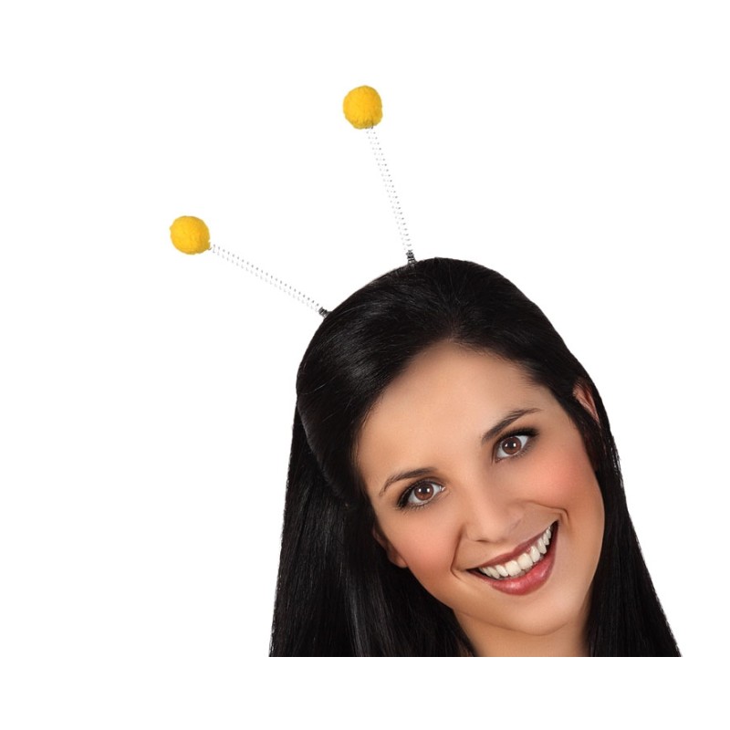 ANTENAS ABEJA AMARILLO MUJER ADULTO