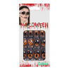 Kit de 12 Uñas Postizas Halloween - Calabazas, Brujas y Arañas