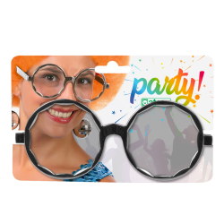 Gafas Fiesta con Bolas Plateadas