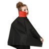 Capa de Vampiro Negra con Cuello Rojo 70 cm - Accesorio de Disfraz de Halloween para Niños y Adultos