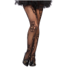 Panty Rejilla Negro Catrina Halloween Adulto