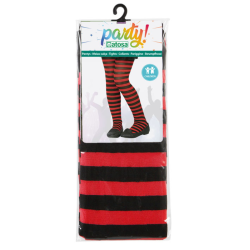Medias Rayas Rojo-Negro Infantil