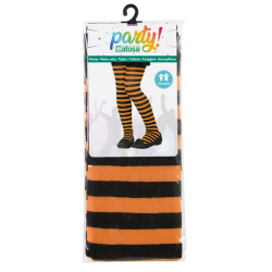 Medias Rayas Naranja-Negro Infantil