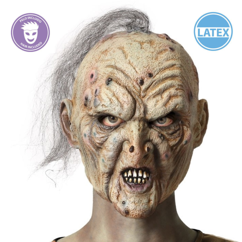 Máscara de Duende con Coleta para Adultos de Látex - Accesorio de Disfraz para Halloween