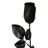 Rosa Negra Decoración 53 cm.