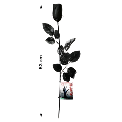 Rosa Negra Decoración 53 cm.